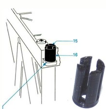 1x Fassadenbefestigungsclip für Studer Revox A77 A76 Ref 1.077.115 im Detail