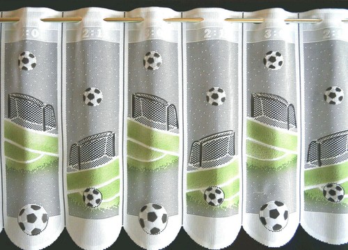 Fußball scheibengardine - fußball,