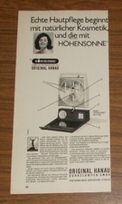 Seltene Werbung ORIGINAL HANAU