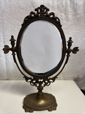 Vintage Messing Tischspiegel