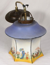 Schöne Jugendstil Glas Lampe