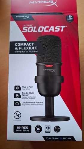 Hyperx solocast mikrofon - solocast, inkl