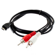 Musikkabel Micro-USB Stecker auf Cinch 1M Smartphones Verstärker Musikanlage