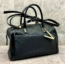 Versace Jeans Damen Handtasche Lackleder Schwarz