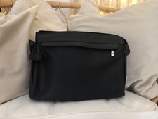 Kulturbeutel aus Kunstleder schwarz