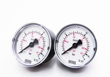 2 x Wika EN 837-1 0-16bar 0-230psi Manometer waagerecht -unused-