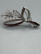 BROSCHE 750er WEISSGOLD MIT BRILLANTEN 0,35 Wert EUR 3190€