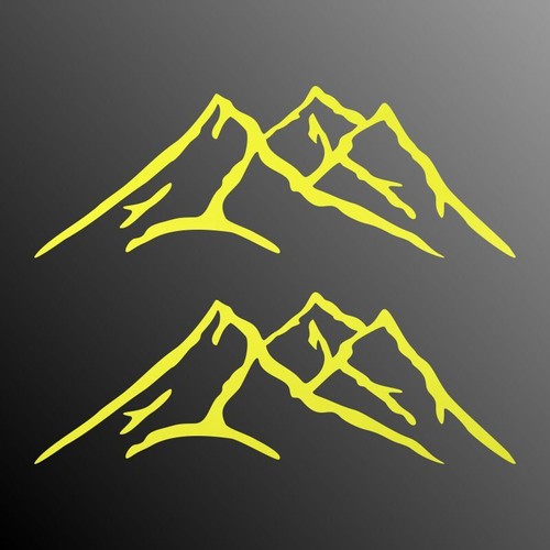 Mountain aufkleber berge - 2x,
