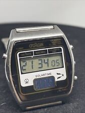 Seltener Digital Uhr Otron Solartime  LCD Chronograph Mit Neu Batterie R/6a