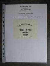 Bieretiketten, ST, Naumburg (Saale), Hausbrauerei Voss