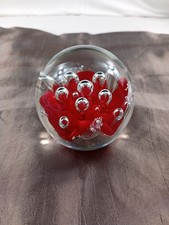 Briefbeschwerer Glas Kugel mit