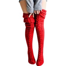 Damen Overknee Socken