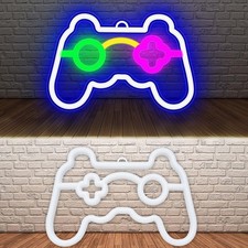Gaming Neon Schild  Gamer LED Neonlicht mit 10 Helligkeitsstufen USB Betrieben