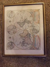 Bild Alter Weltatlas Weltkarte