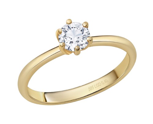 Gold 585 brillant ct lab - gold,