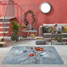 3D Blume Muster ZHUC575 Spiel Rutschfester Teppich Matte Foto Teppich Zoe