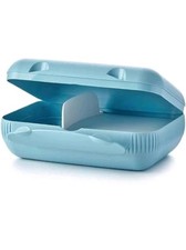 Tupperware Lunch-Box, 1-2-3 Lunchbox, Vesper-Box, Pausenbuffet, A 136  blau neu