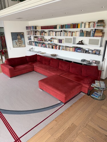 Couch eck garnitur alcantara - couch,