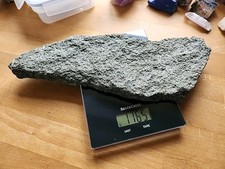 Steinscheibe Grün Grau Mineral 35x11x 2cm Heilstein 1165g Keine Idee Was Das Ist