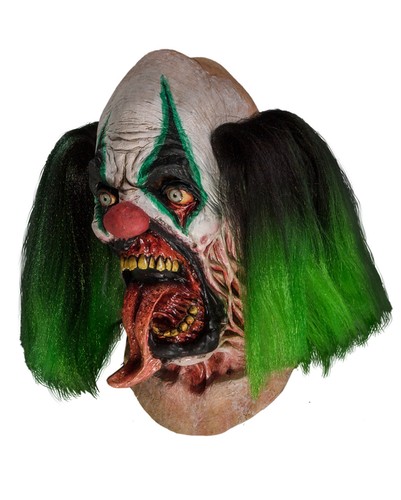 Horrorclown maske vollkopf - horrorclown,