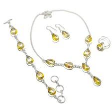 Gelber mystic topas - topas, birnenform