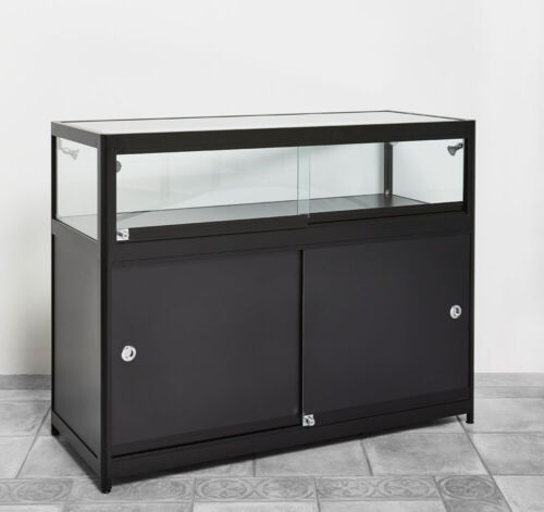Thekenvitrine schwarz