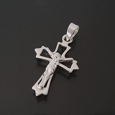 Anhänger Kette Kreuz 925 Silber Kreuzanhänger Silberschmuck Damen Kinder VE39