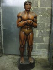Bodybilderfigur Männerfigur Mann Holz Höhe190cm Kraftsportler Fitnessstudio Mann