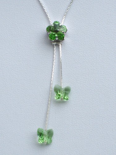 Kette mit swarovski kristallen - mit,