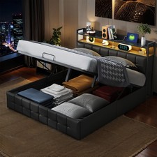 Polsterbett 160x200 cm mit LED