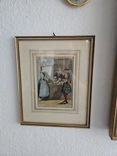Alter kolorierter Druck
