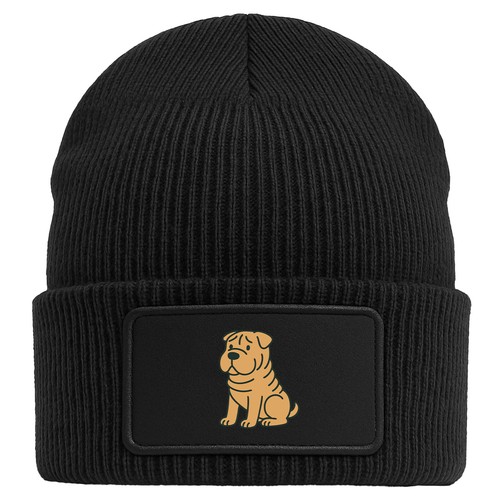 Beanie mit patch - beanie, shar
