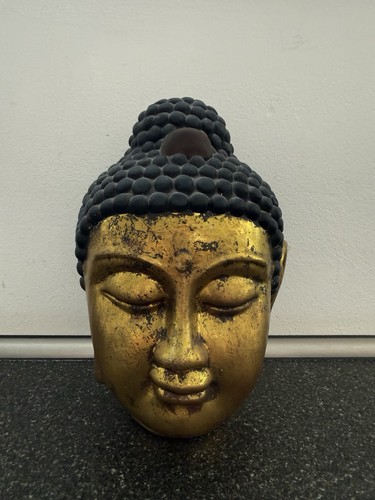 Großer buddha kopf steinfigur - großer,