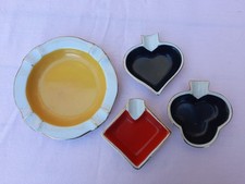 Aschenbecher 4er Set - DDR - VEB Zier und Werbe Porzellan Ilmenau