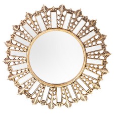 Wandspiegel Gold Sonnenspiegel Antik Spiegel Sonne Dekospiegel Hängespiegel