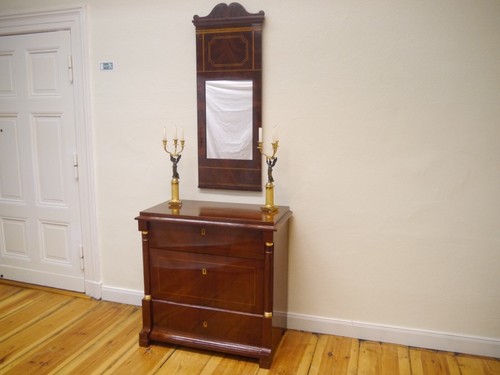 Biedermeier kommode mahagoni - biedermeier,