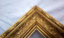 TOP sehr großer breiter vergoldeter BARBIZON Bilderrahmen um 1870  TOP 79 x 57