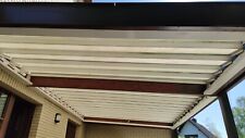 Terassenüberdachung für DIY Variodach mit Lamellen Alu weiß
