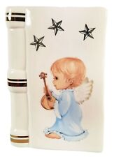 Spardose Engel blau und Gold