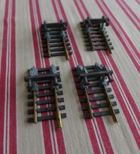 Fleischmann Prellbock H0, 4 Stück Modellgleis, sehr guter Zustand, siehe Bilder