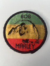 BOB MARLEY - Patch Aufnäher Durchmesser 7 cm Kutte Biker Harley BMW Ducati Moped