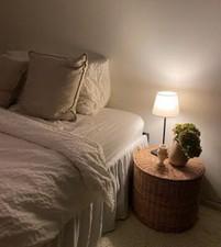 IKEA TOLKNING Hocker mit Aufbewahrung, Handarbeit Rattan Boho