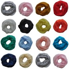 Uni Tuch Loop Schal Halstuch Schals Rundschal Schlauchschal UNISEX Rund Seide