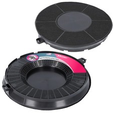 2 Aktivkohlefilter Ø236mm für IKEA 10174556 Nyttig FIL 900 | Elica Model Type 48