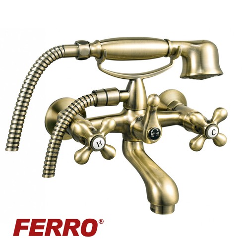 Ferro badewannenarmatur bronze - ferro,