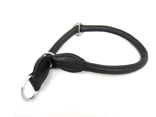 Leder hundehalsband - leder,