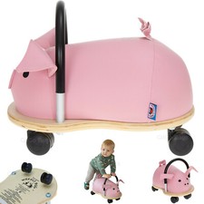 Wheelybug Rutscher Holz Spielzeug Wheely Bug Rutschtier Tier Klein 1,5 J Ferkel