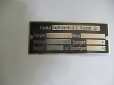 Typenschild schild express - typenschild,
