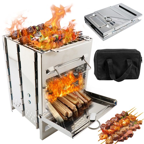 Edelstahl campinggrill - edelstahl,