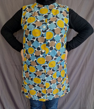 Nylon Dederon kittel schürze Vintage   Apron Gr.  44--Original 70er Jahre-